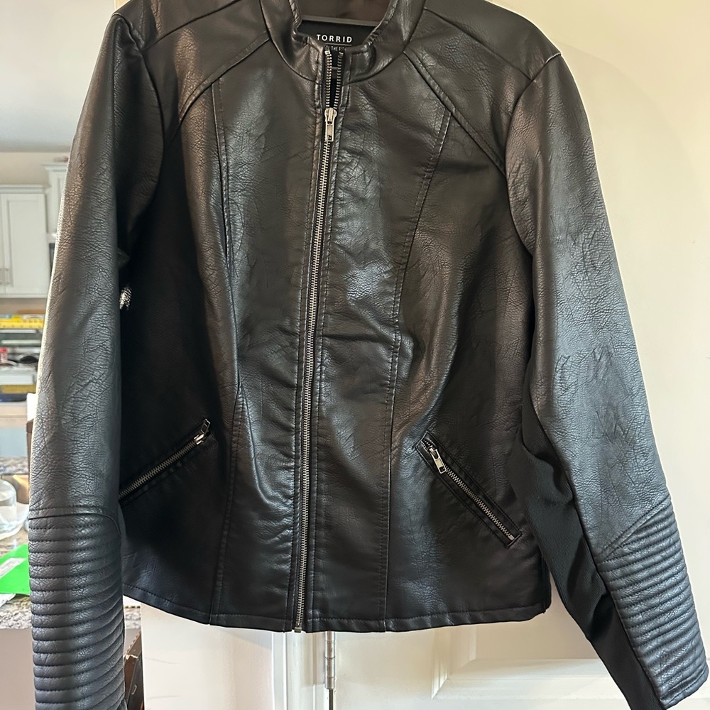 Torrid Women's Black Leather Jacket